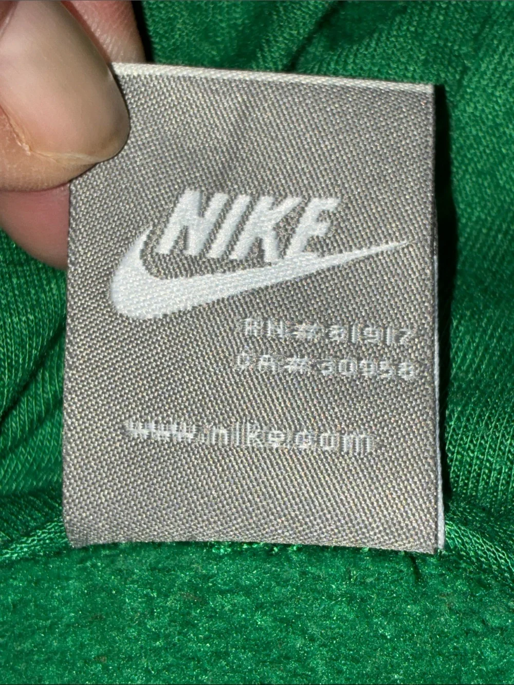 Kids Vintage 2T Green Nike Hoodie